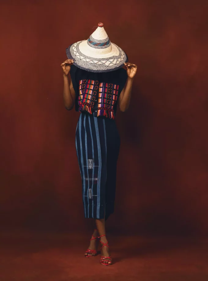 SLEEVELESS FULANI CROP TOP