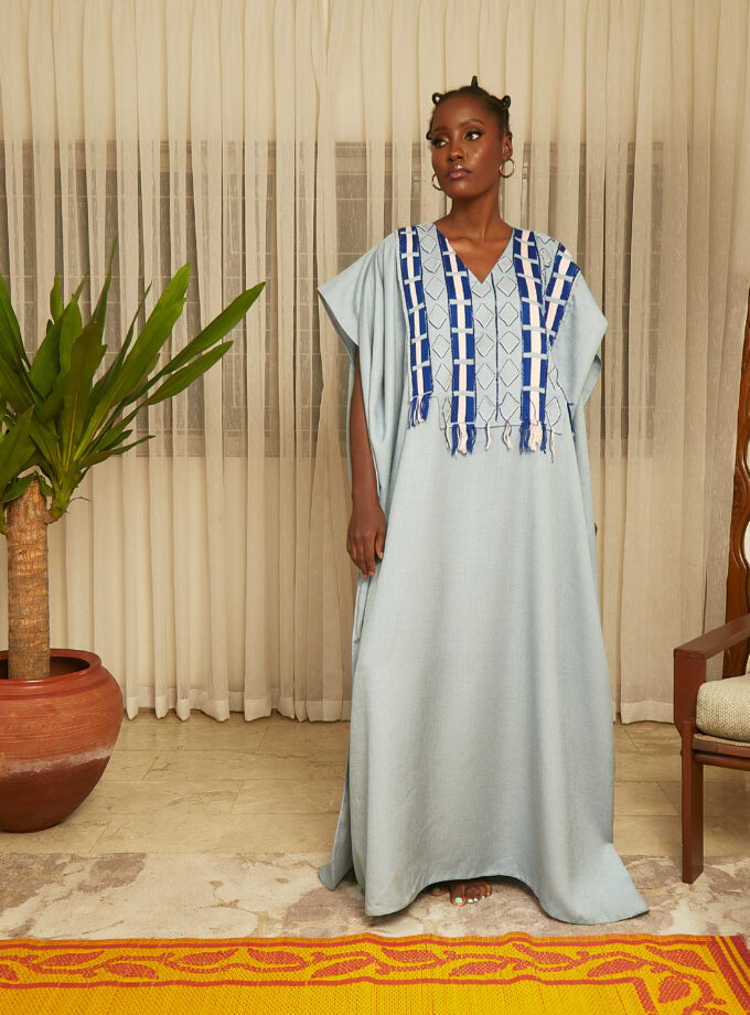 HAND EMBROIDERED AGBADA DRESS