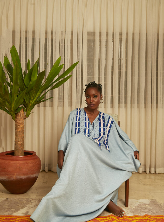 HAND EMBROIDERED AGBADA DRESS