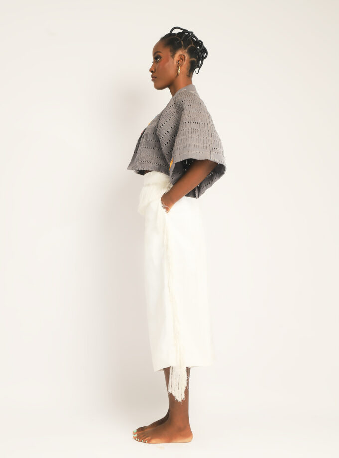 DOUBLE BREASTED INSPIRED CROP TOP