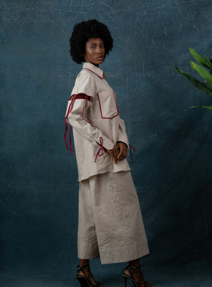 CO-ORD LINEN SET SHIRT AND TROUSER