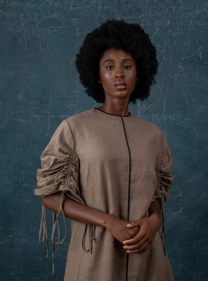 LINEN DRAWSTRING TWO PIECE SET